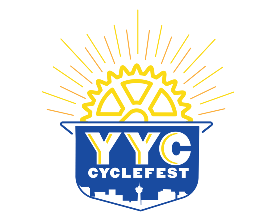 Image shows the Calgary skyline with a gear as the branded logo.